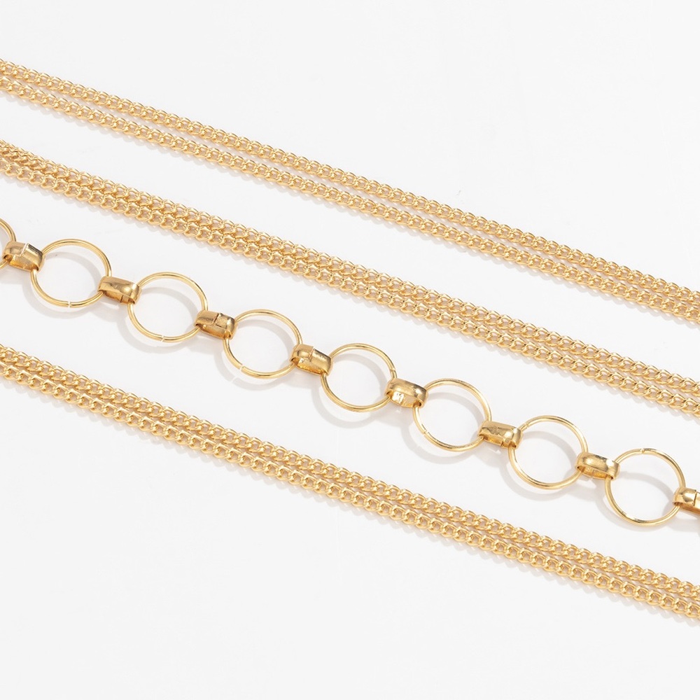 Gorgeous Gold Layered Chains Body Jewelry - Picture 3 of 6